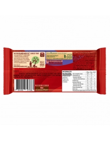 BARRA DE CHOCOLATE CHOCOBISCUIT CHOCOLATE 12X90G