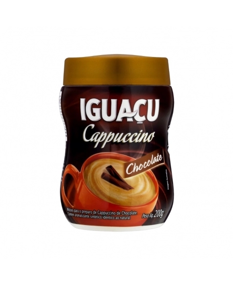 CAPPUCCINO SOLUVEL IGUAÇU CHOCOLATE POTE 200G