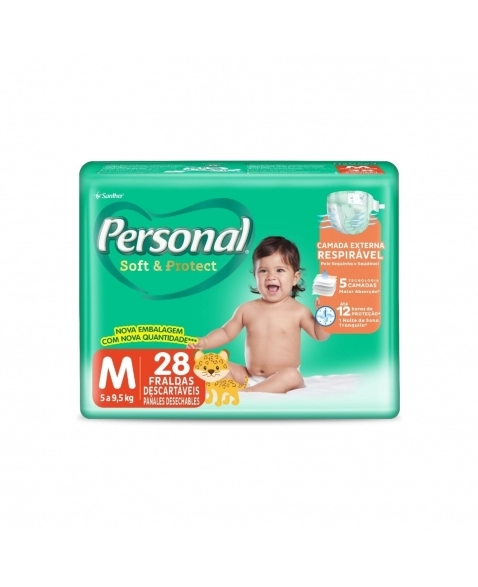 FRALDA PERSONAL SOFT&PROTECT (M) C/28UN