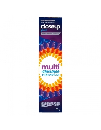 CREME DENTAL CLOSEUP MULTI VITAMINAS +12 BENEFICIOS FRESH 72X85G