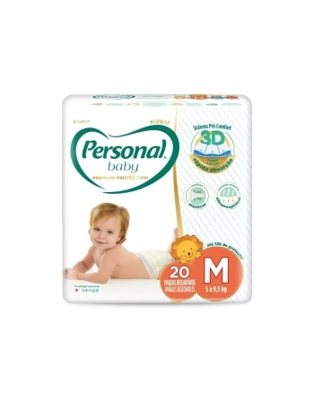 FRALDA PERSONAL BABY PREMIUM PROTECT (M) C/20UN