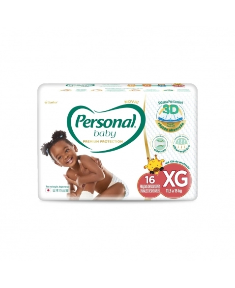 FRALDA PERSONAL BABY PREMIUM PROTECT (EXT G) C/16UN