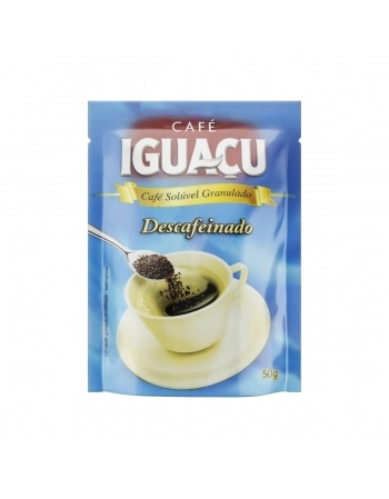 CAFÉ SOLUVEL IGUAÇU DESCAFEINADO SACHE 50G