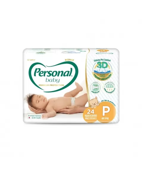 FRALDA PERSONAL BABY PREMIUM PROTECT (P) C/24UN