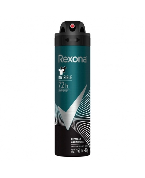 DESODORANTE AEROSOL REXONA MEN INVISIBLE 150ML