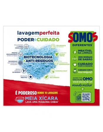 LAVA ROUPAS PÓ OMO LAVAGEM PERFEITA (CARTUCHO) 800G