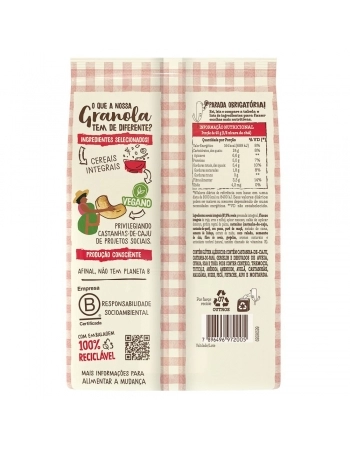 GRANOLA MÃE TERRA TRADICIONAL C/CASTANHAS 250G