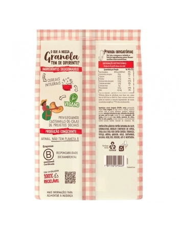 GRANOLA MÃE TERRA TRADICIONAL C/CASTANHAS 800G