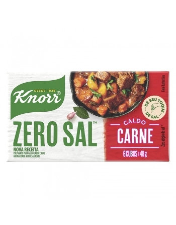 CALDO KNORR ZERO ADIÇÃO DE SAL CARNE (TABLETE) 10X48G