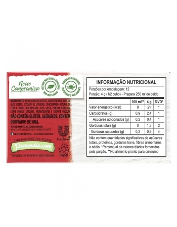 CALDO KNORR ZERO ADIÇÃO DE SAL CARNE (TABLETE) 10X48G