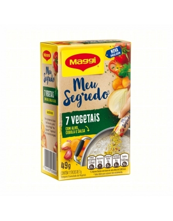 TEMPERO MEU SEGREDO MAGGI 7 VEGETAIS 49G (7X7)