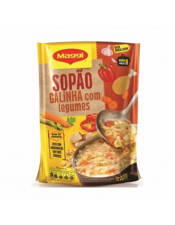 SOPÃO GALINHA C/LEGUMES MAGGI 200G