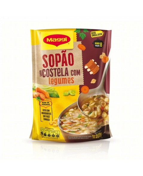 SOPÃO COSTELA C/LEGUMES MAGGI 200G