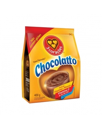 ACHOCOLATADO CHOCOLATTO 3 CORAÇÕES SACHE 400G