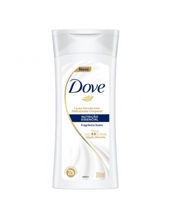 LOÇÃO DESODORANTE DOVE HIDRATANTE NUTRICÃO ESSENCIAL 200ML