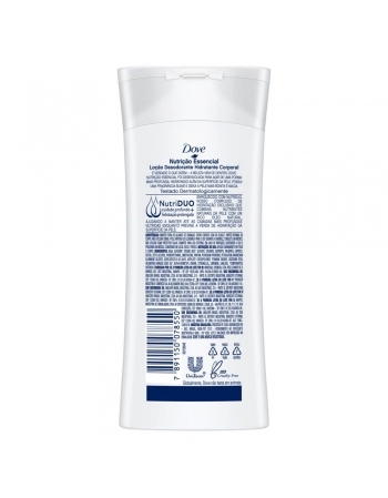 LOÇÃO DESODORANTE DOVE HIDRATANTE NUTRICÃO ESSENCIAL 200ML