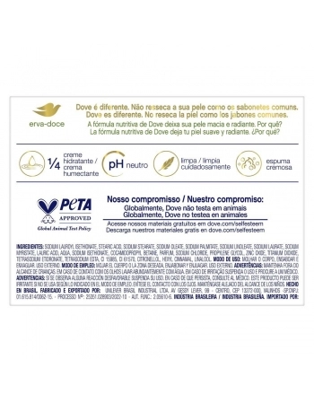DOVE SAB ERVA DOCE 48X90G