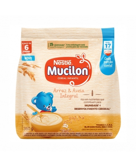 MUCILON ARROZ E AVEIA (SACHET) 360G