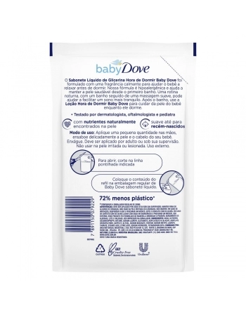 DOVE BABY SAB LIQ H D DORMIR 12X180ML NE