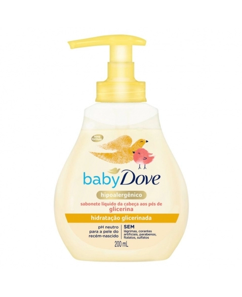 SABONETE LIQUIDO DOVE BABY HIDRATAÇÃO GLICERINADO 200ML