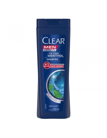 SHAMPOO CLEAR MEN ANTICASPA ICE COOL MENTHOL 200ML