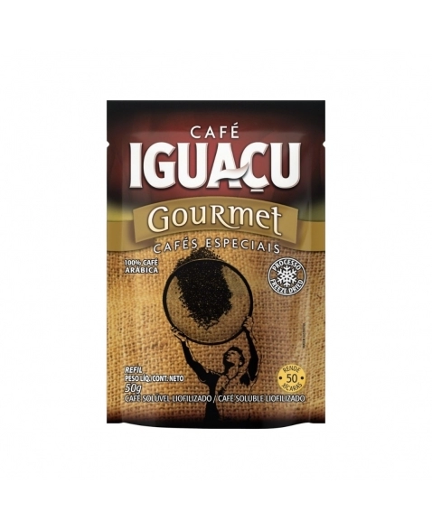 CAFÉ SOLUVEL IGUAÇU LIOFILIZADO GOURMET SACHE 50G