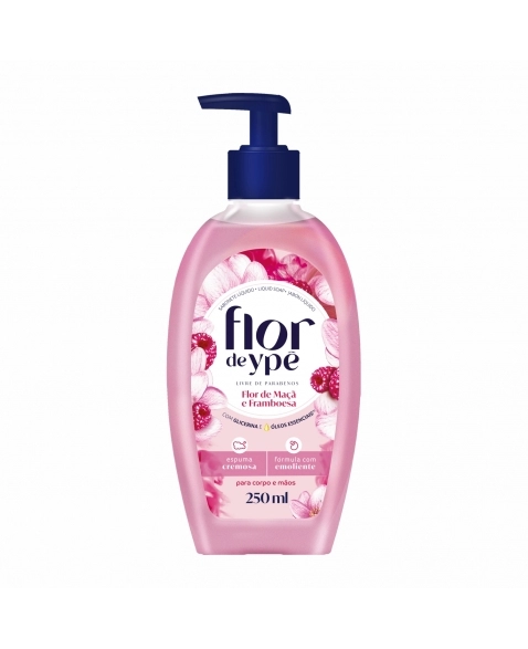 SABONETE LIQUIDO FLOR FLORES MAÇA E FRAMBOESA (C/GATILHO) 250ML