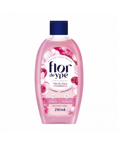 SABONETE LIQUIDO FLOR FLORES MAÇA E FRAMBOESA (REFIL) 250ML