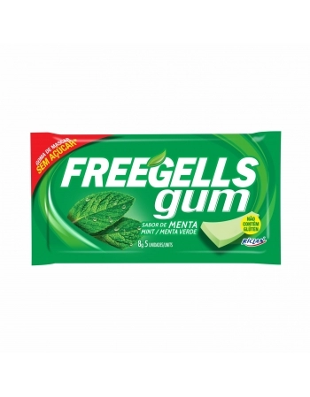 CHICLE FREEGELLS PLAY GUM MENTA 15UN
