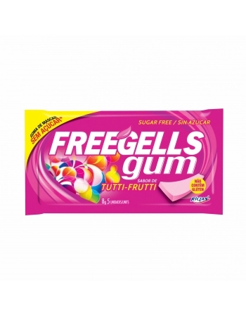 CHICLE FREEGELLS PLAY GUM TUTTI-FRUTTI 15UN