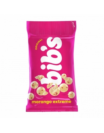 CONFEITO BIBS MORANGO EXTREME 18X40G