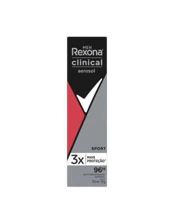 DESODORANTE AEROSOL REXONA MEN CLINICAL SPORT 12X150ML