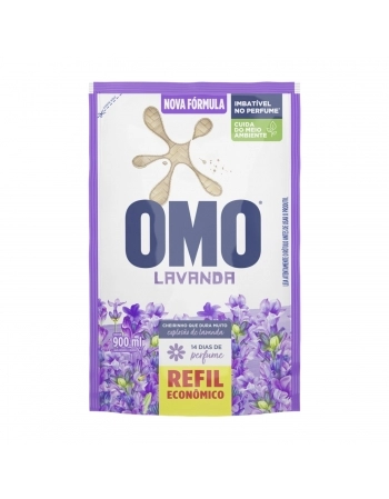 LAVA ROUPAS LIQUIDO OMO LAVANDA (SACHE) 900ML