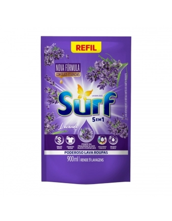 LAVA ROUPAS LIQUIDO SURF LAVANDA (SACHE) 900ML