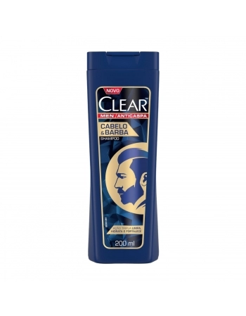 SHAMPOO CLEAR MEN CABELO BARBA 200ML