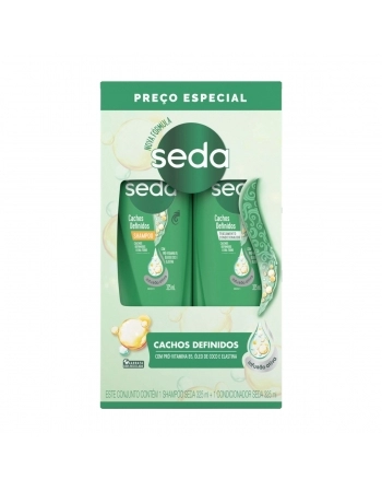 SHAMPOO+CONDICIONADOR SEDA CACHOS DEFINIDOS (PREÇO ESPECIAL) 325ML