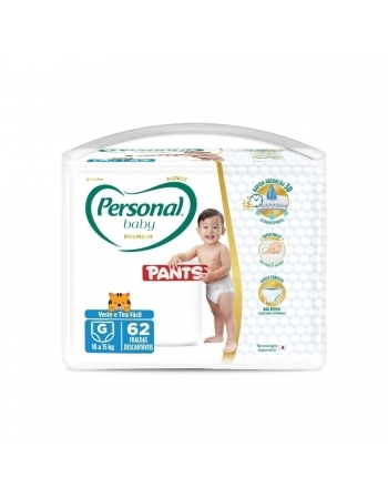 FRALDA PERSONAL BABY PREMIUM PANTS (G) C/62UN