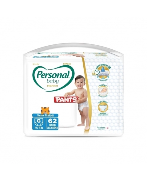 FRALDA PERSONAL BABY PREMIUM PANTS (G) C/62UN