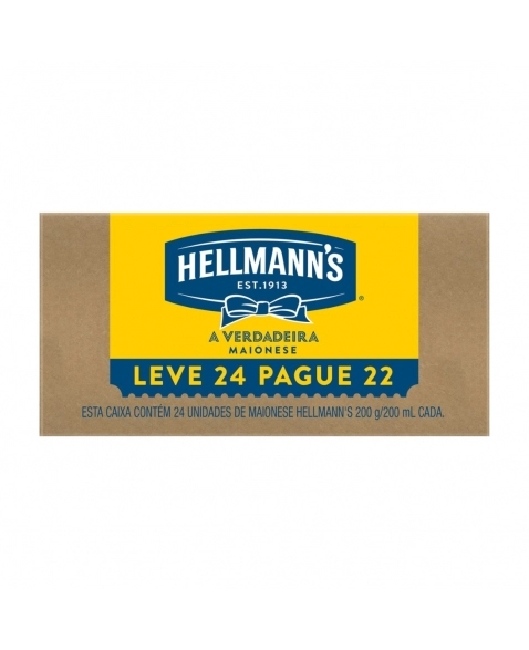 MAIONESE HELLMANNS (PROMOCIONAL) (SACHE) 200G