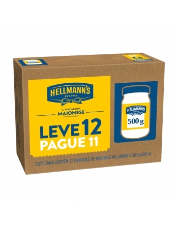 MAIONESE HELLMANNS REGULAR (PROMOCIONAL) (FRASCO) 500G