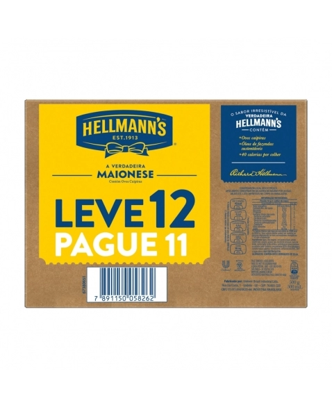 MAIONESE HELLMANNS REGULAR (PROMOCIONAL) (FRASCO) 500G