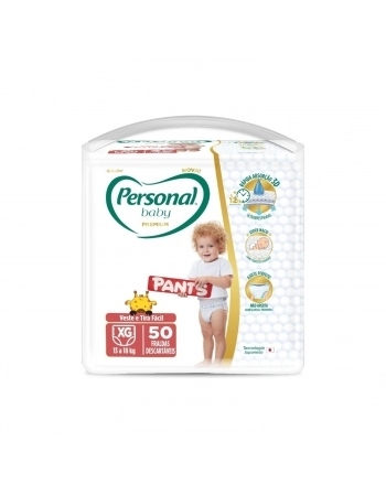 FRALDA PERSONAL BABY PREMIUM PANTS (EXG) C/50UN