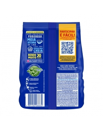 LAVA ROUPAS PÓ BRILHANTE HIGIENE TOTAL ANTIBACTERIAL (SACHE) 1.6KG