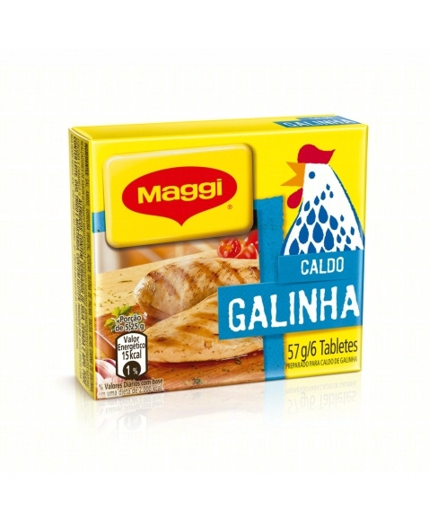 CALDO MAGGI GALINHA TABLETE 57G