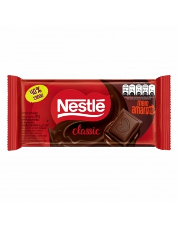 BARRA DE CHOCOLATE CLASSIC MEIO AMARGO 16X80G