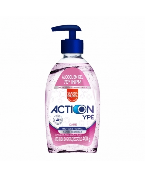 ALCOOL GEL ACTION CARE ANTISSEPTICO (C/GATILHO) 400G