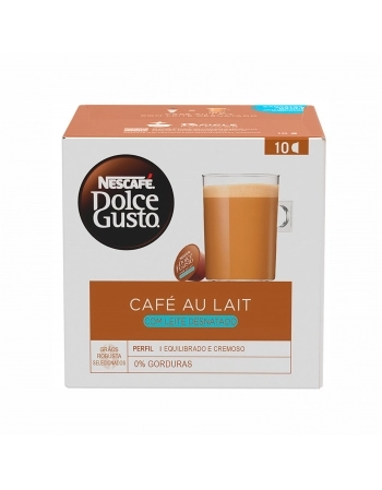 CAPSULAS DE CAFE NESCAFE DULCE GUSTO C/10 CAFÉ AU LAIT 100G