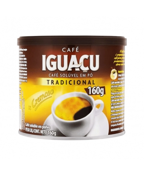 CAFÉ SOLUVEL IGUAÇU TRADICIONAL LATA 160G