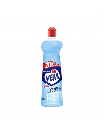 LIMPADOR VEJA VIDREX TRADICIONAL SQUEEZE (LV500/PG400) 500ML