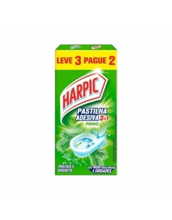 PASTILHA ADESIVA HARPIC 2 EM 1 PINHO (LV3/PG2) 27G